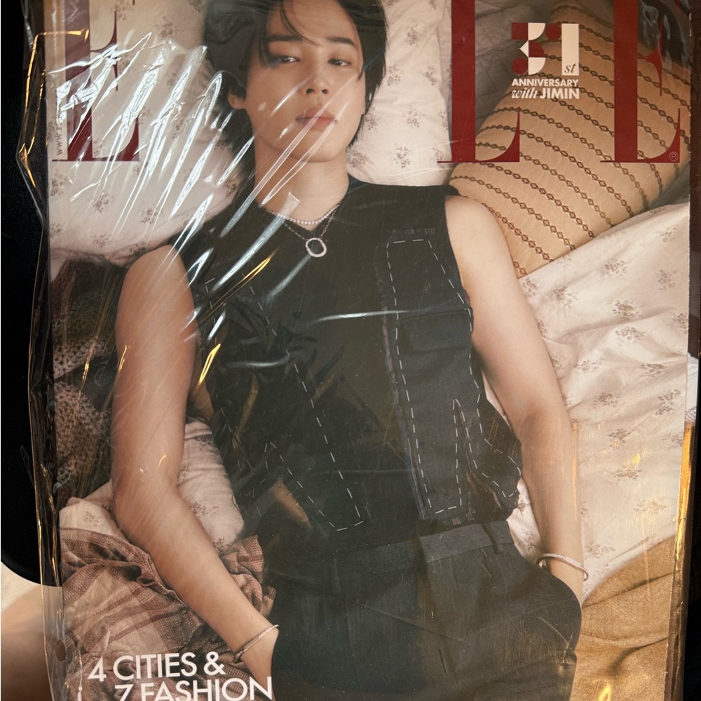 Elle Korea magazine with jimin cover New